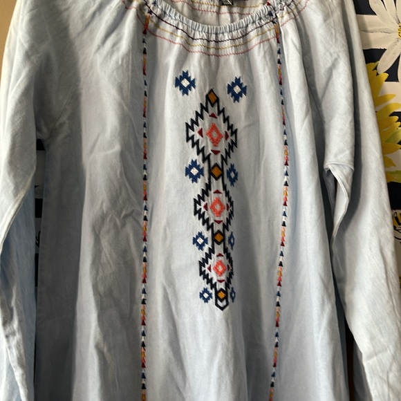 NWOT kid’s Lucky Brand embroidered fade dress XL - Picture 2 of 10